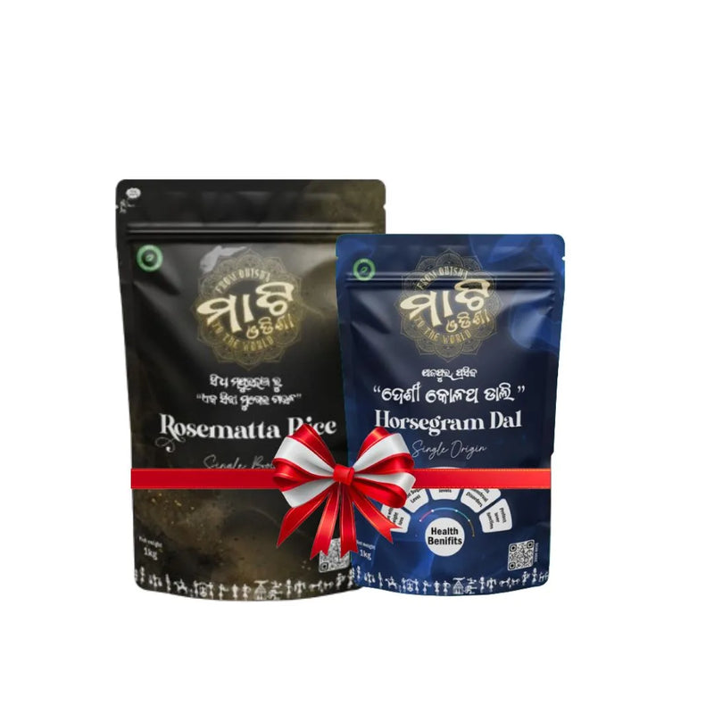 1kg Matta Rice DBR & 1kg Horsegram Dal – Combo