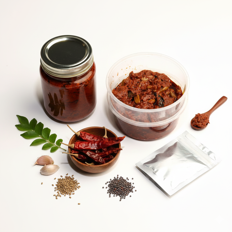 Garlic Pickle from Odisha is a tasty and aromatic condiment made with fresh garlic cloves, mustard seeds, spices, and a touch of oil.