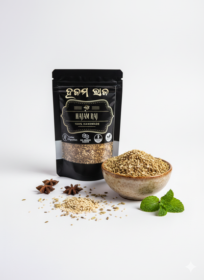 Discover the power of tradition with Hajam Raj, a 100% handmade herbal digestive remedy crafted for gentle yet effective relief. Prepared from a time-honored blend of natural herbal seeds, it helps balance stomach acidity, ease indigestion, reduce bloating, and support overall gut health. Free from chemicals and additives, Hajam Raj works in harmony with your body, making it safe for regular use. Each batch reflects careful handcrafting and ancestral wisdom passed down through generations.