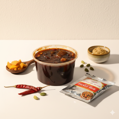  Nabaratna Achar Sweet is a rich, traditional Odia pickle crafted from a blend of nine flavorful ingredients, including fruits and spices, mixed with jaggery and mustard for a sweet and tangy taste. 