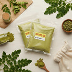 Drumstick leaf powder, derived from the nutrient-rich leaves of the Moringa tree, is a natural superfood widely valued in Ayurveda and modern wellness practices.